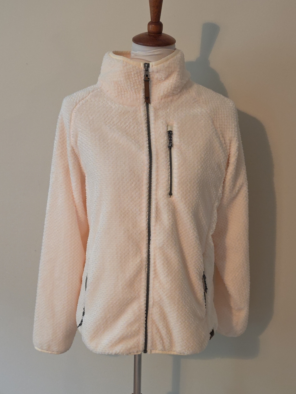 Life Integrity Earth Women's Cream Full-Zip Plush Fleece Jacket